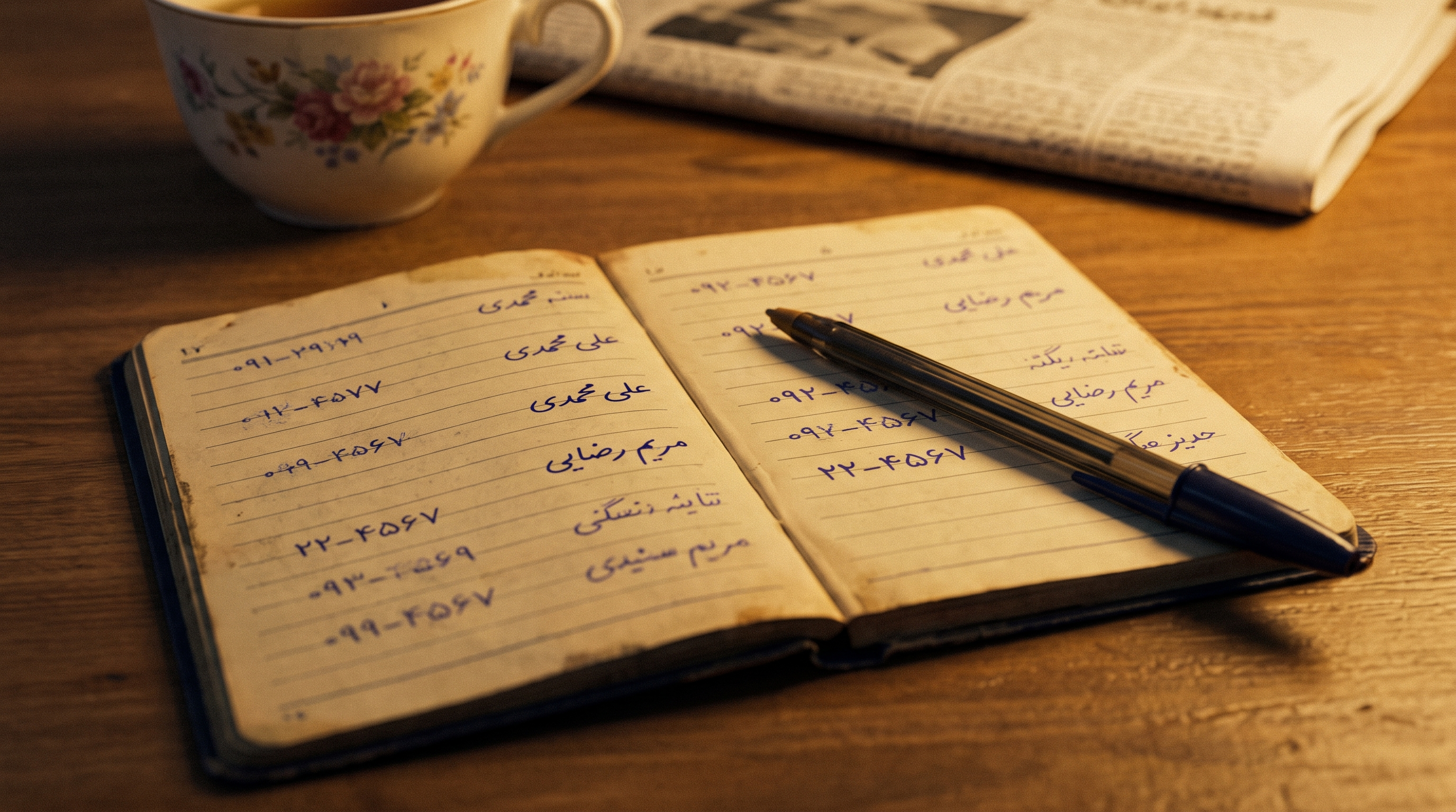 دفترچه تلفن جیبی دهه ۶۰ — یادگار آن دوران